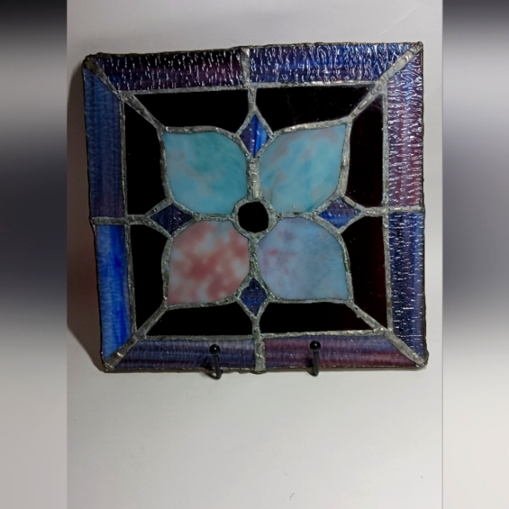 Stained Glass Window Panel 9.2" x 9.75"